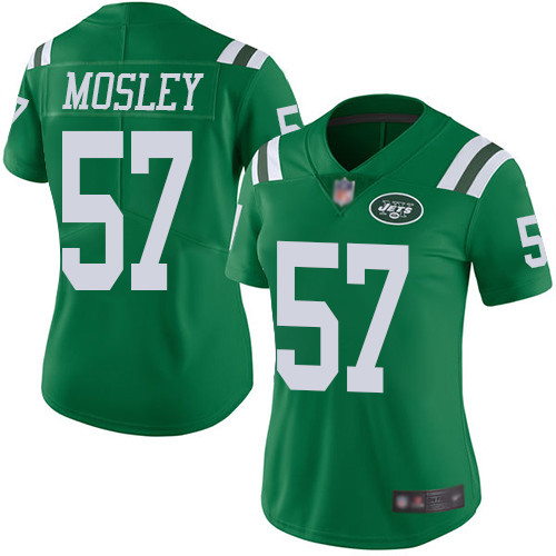 New York Jets Limited Green Women C.J. Mosley Jersey NFL Football #57 Rush Vapor Untouchable->women nfl jersey->Women Jersey